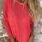 Women's Loose Long Sleeve Top Round Neck Casual Fit