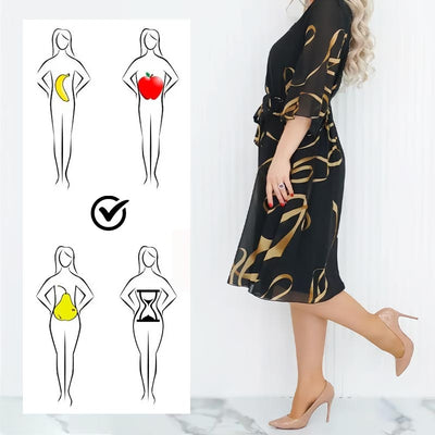 Elegant Midi Dress Loose Fit With Ruffled Sleeves Midi Length