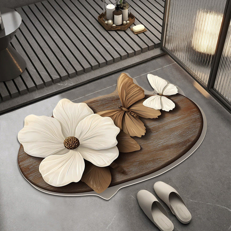 3D Non Slip Absorbent Mat With Realistic Pattern And Grip
