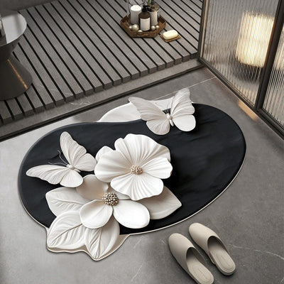 3D Non Slip Absorbent Mat With Realistic Pattern And Grip