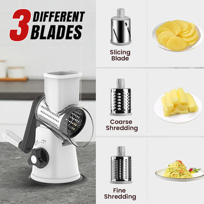 Manual Rotary Grater And Chopper For Easy Slicing And Shredding