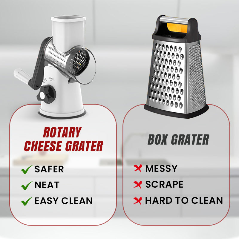 Manual Rotary Grater And Chopper For Easy Slicing And Shredding