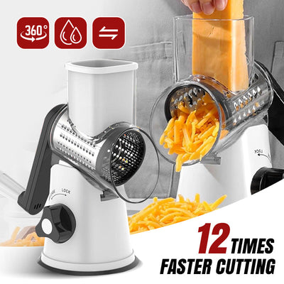 Manual Rotary Grater And Chopper For Easy Slicing And Shredding