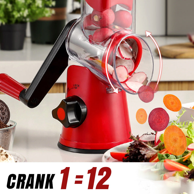 Manual Rotary Grater And Chopper For Easy Slicing And Shredding