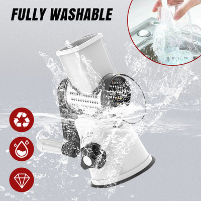Manual Rotary Grater And Chopper For Easy Slicing And Shredding