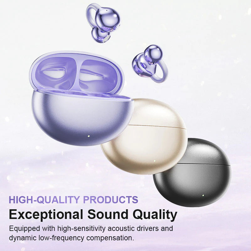 Ear Clip Bluetooth Headphones Wireless Lightweight Music Earphones