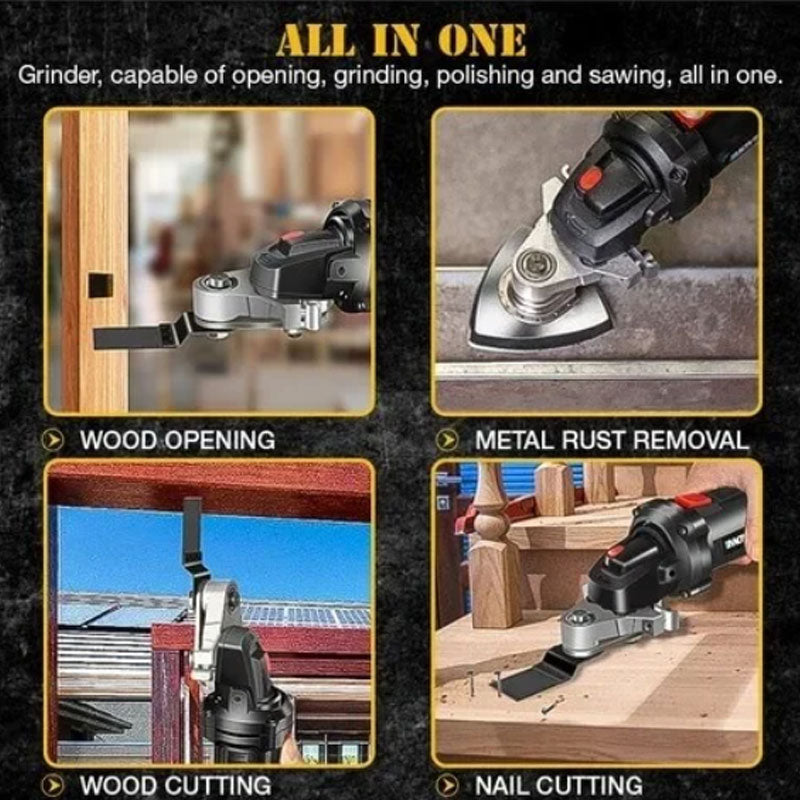 Angle Grinder Converter Set With Flexible Universal Joint Attachment