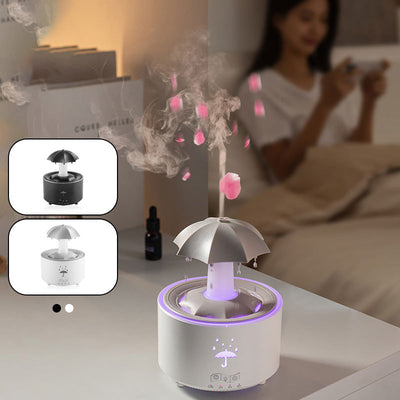 7 Color Rotating Raindrop Aromatherapy Humidifier For Home