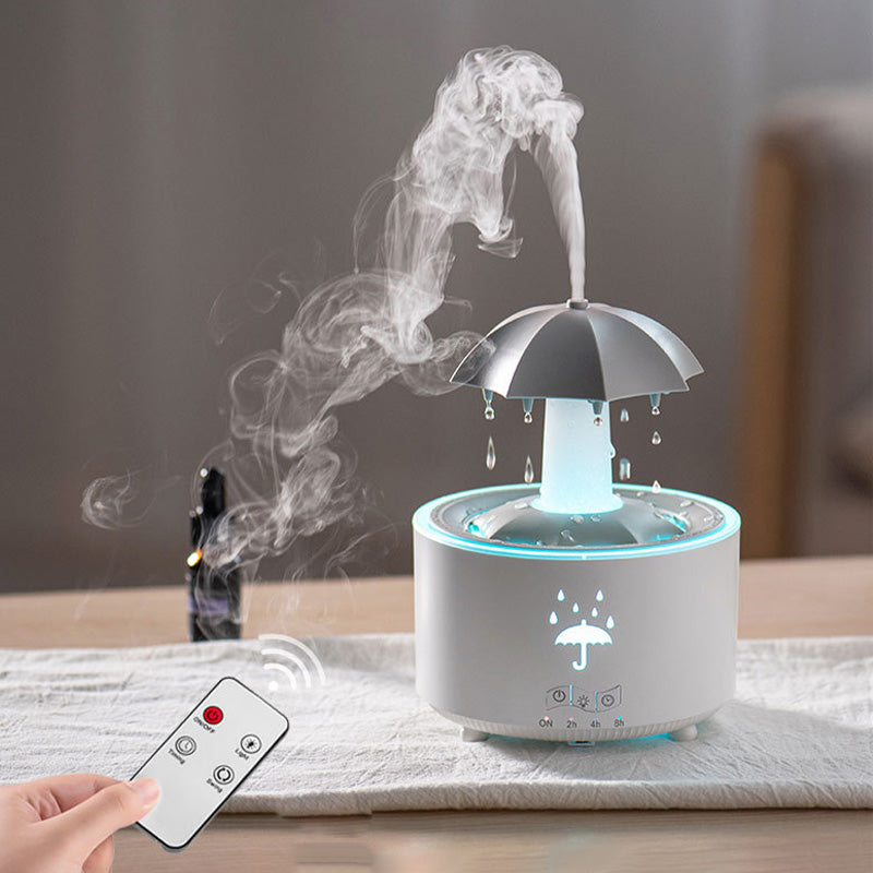 7 Color Rotating Raindrop Aromatherapy Humidifier For Home