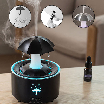 7 Color Rotating Raindrop Aromatherapy Humidifier For Home