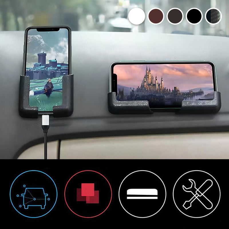 Multi-functional Sticky Car Phone Holder For Dashboard And Windshield