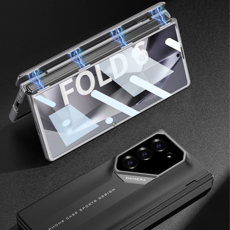 Magnetic Folding Phone Case With Integrated Shell Film Design