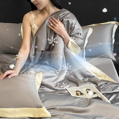 4-Piece Summer Quilt Set Lightweight Breathable Bedding Collection