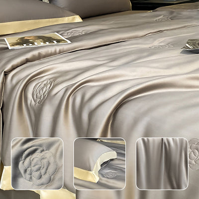 4-Piece Summer Quilt Set Lightweight Breathable Bedding Collection