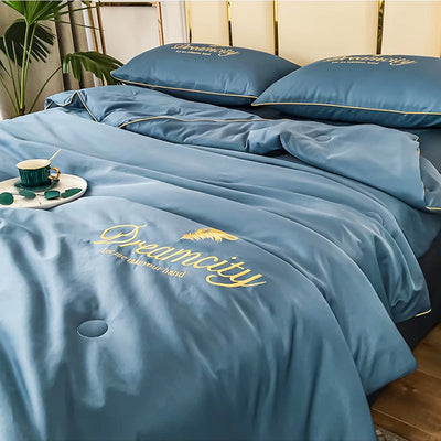 Summer Ice Silk Quilt Lightweight Breathable Cooling Comfort