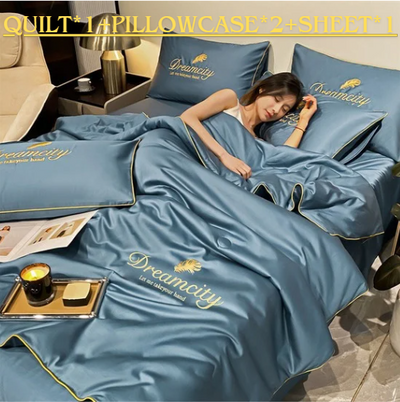 Summer Ice Silk Quilt Lightweight Breathable Cooling Comfort