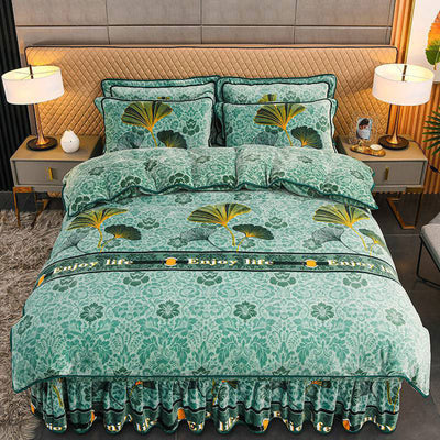 Moisture-Wicking Bed Sheet Set 4-Piece Double-Sided Warmth
