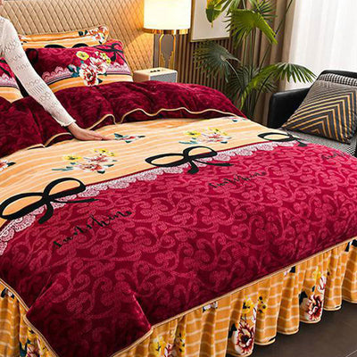Moisture-Wicking Bed Sheet Set 4-Piece Double-Sided Warmth