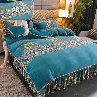 Moisture-Wicking Bed Sheet Set 4-Piece Double-Sided Warmth