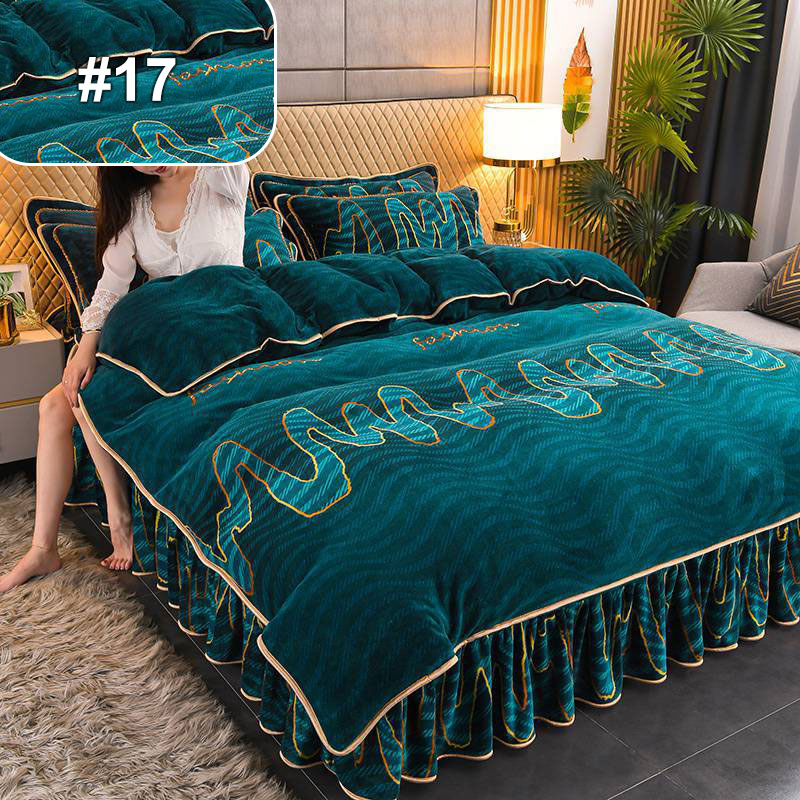 Moisture-Wicking Bed Sheet Set 4-Piece Double-Sided Warmth