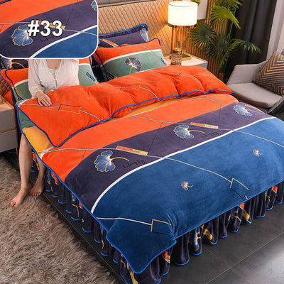 Moisture-Wicking Bed Sheet Set 4-Piece Double-Sided Warmth