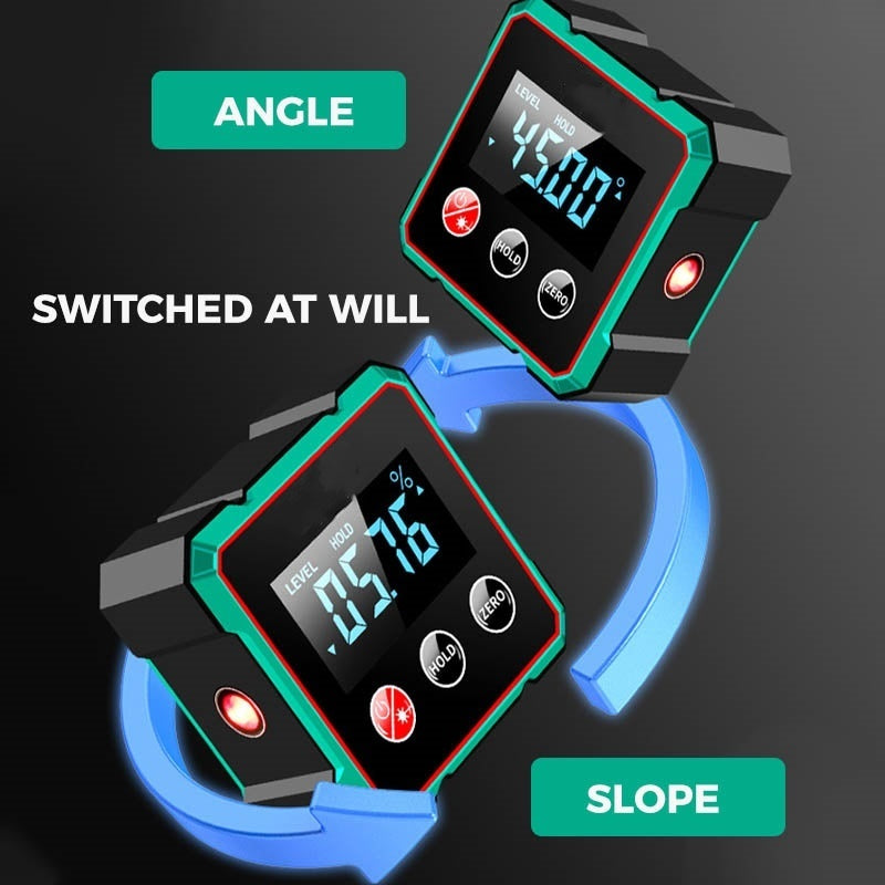 Digital Angle Finder With Magnetic Base And Electronic Laser Measurement