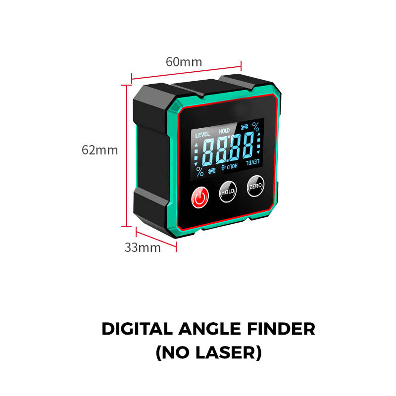 Digital Angle Finder With Magnetic Base And Electronic Laser Measurement