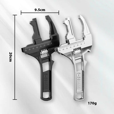Reversible Sink Wrench With Adjustable 6-68mm Jaw Opening Tool
