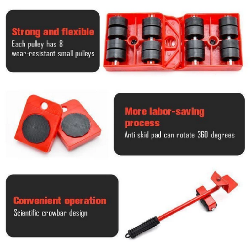 Furniture Mover Tool Set For Easy Home Furniture Lifting And Moving