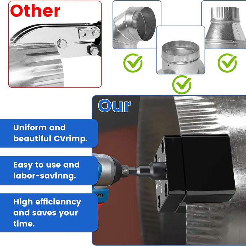 Impact Power Assisted Pipe Crimper For Efficient Pipe Joining Tasks