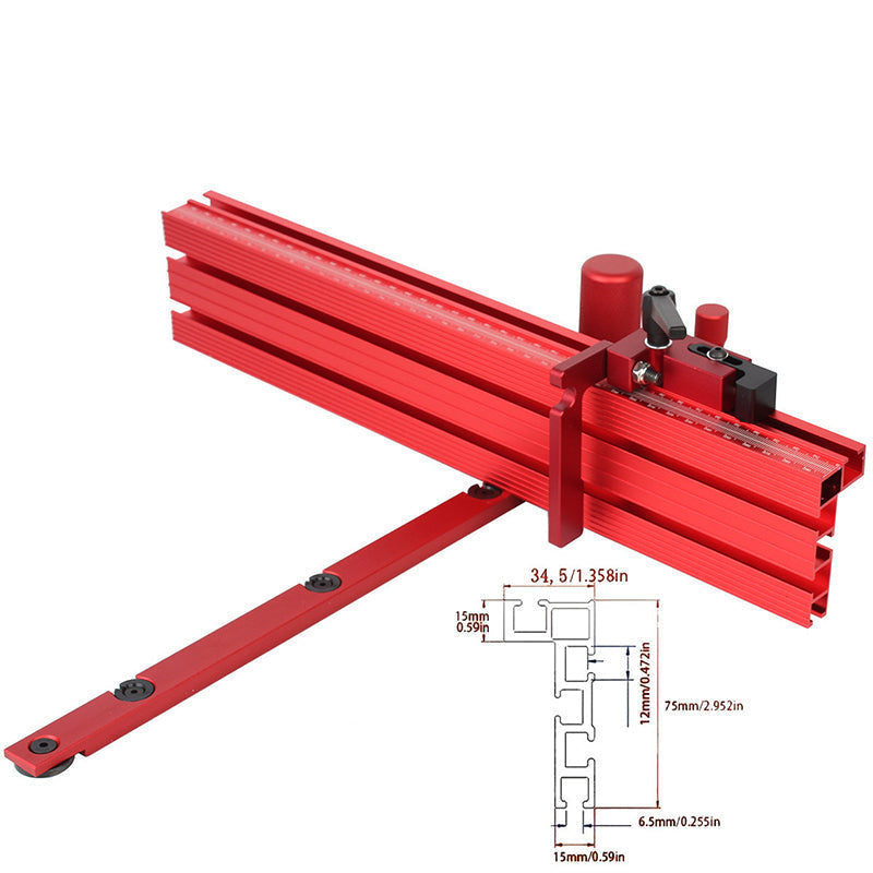 Precision Aluminum Miter Gauge For Accurate Woodworking Cuts