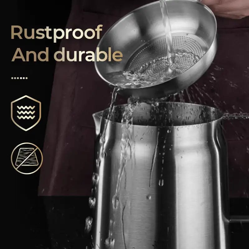 2-in-1 Oil Strainer Pot Stainless Steel Multifunctional Kitchen Tool