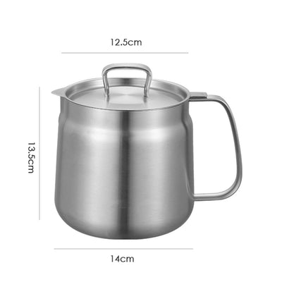 2-in-1 Oil Strainer Pot Stainless Steel Multifunctional Kitchen Tool
