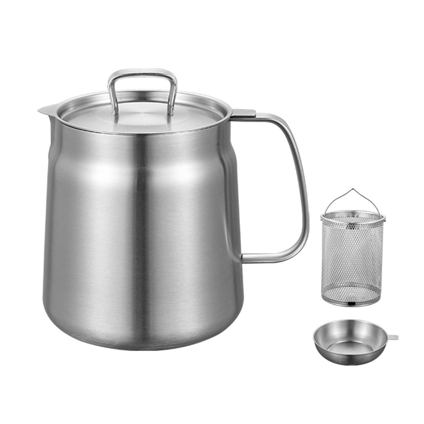 2-in-1 Oil Strainer Pot Stainless Steel Multifunctional Kitchen Tool