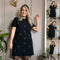 Women's Rhinestone Embellished Short Sleeve Elegant Dress