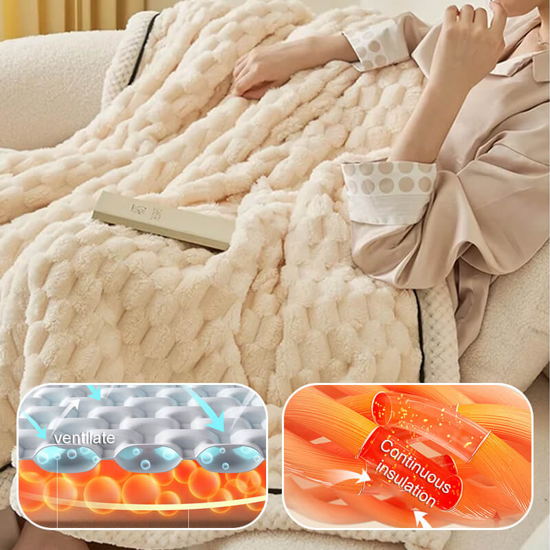 Flannel Blanket Warm Thick Cozy Soft Throw For All Seasons