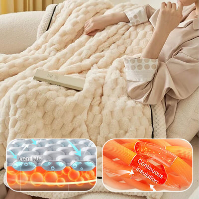 Flannel Blanket Warm Thick Cozy Soft Throw For All Seasons