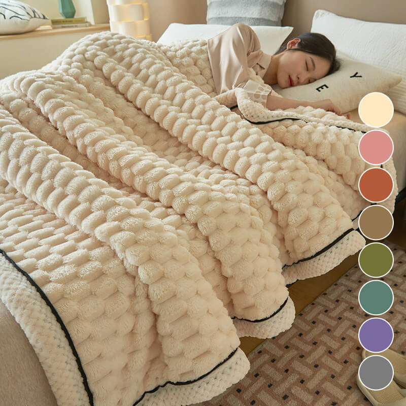 Flannel Blanket Warm Thick Cozy Soft Throw For All Seasons