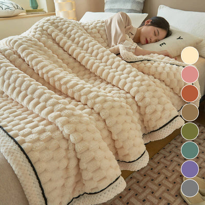 Flannel Blanket Warm Thick Cozy Soft Throw For All Seasons