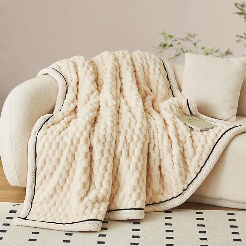 Flannel Blanket Warm Thick Cozy Soft Throw For All Seasons