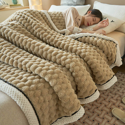 Flannel Blanket Warm Thick Cozy Soft Throw For All Seasons