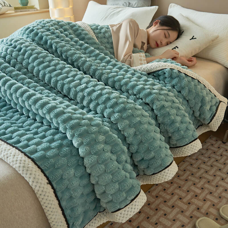 Flannel Blanket Warm Thick Cozy Soft Throw For All Seasons