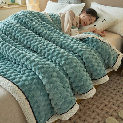 Flannel Blanket Warm Thick Cozy Soft Throw For All Seasons
