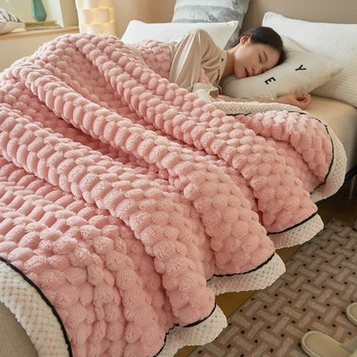 Flannel Blanket Warm Thick Cozy Soft Throw For All Seasons