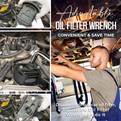 Adjustable Oil Filter Wrench Durable Tool For Easy Removal And Installation