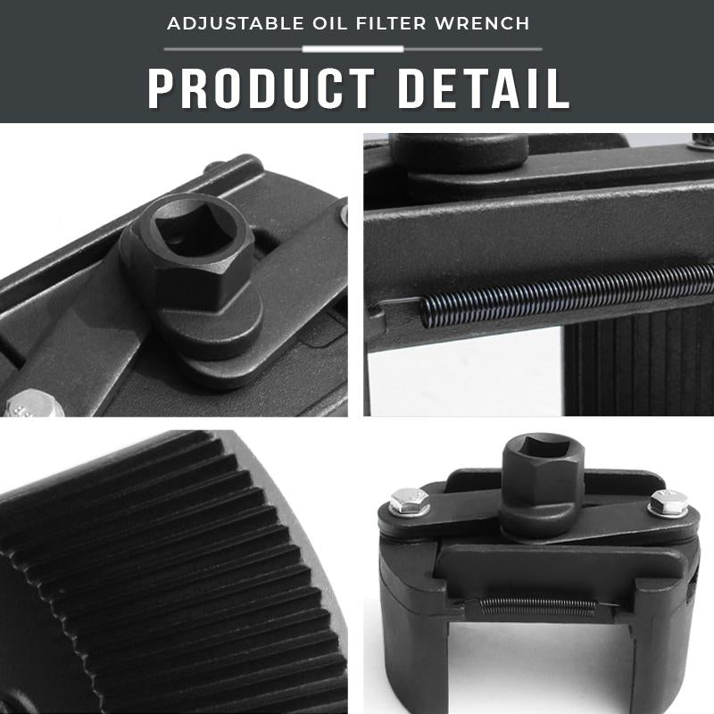 Adjustable Oil Filter Wrench Durable Tool For Easy Removal And Installation