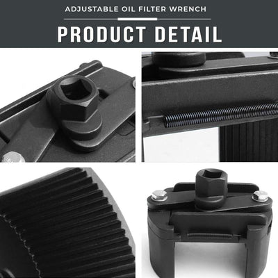 Adjustable Oil Filter Wrench Durable Tool For Easy Removal And Installation
