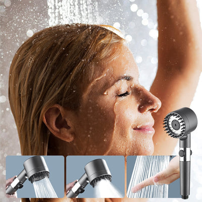 Multi-functional High Pressure Shower Head For Powerful Water Flow