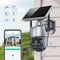 Solar 360-degree Surveillance Camera With Full Color Night Vision