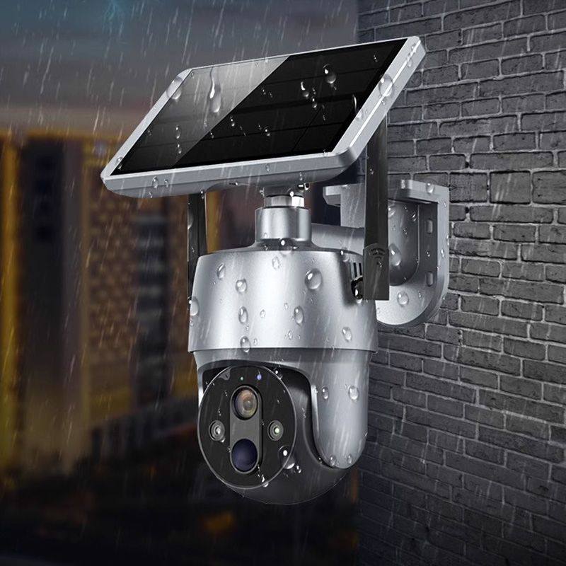 Solar 360-degree Surveillance Camera With Full Color Night Vision